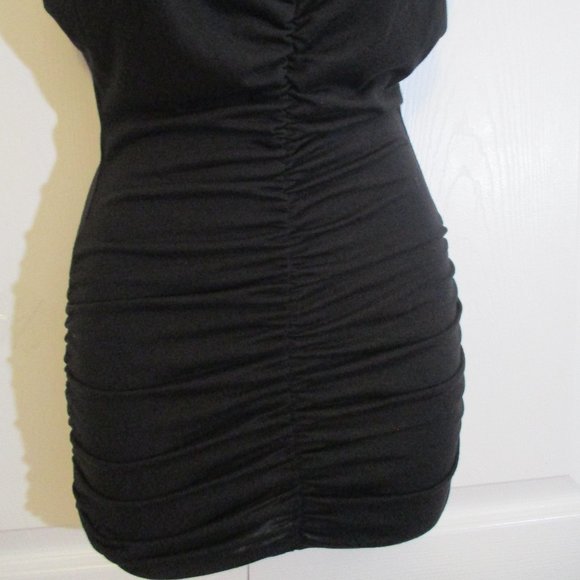 Bodycon Mini Dress Jeweled Shoulder Detail - Picture 4 of 8